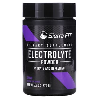 Sierra Fit, Electrolitos en polvo, Uva, 274 g (9,7 oz)