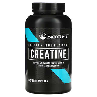 Sierra Fit, Créatine, 750 mg, 240 capsules végétariennes