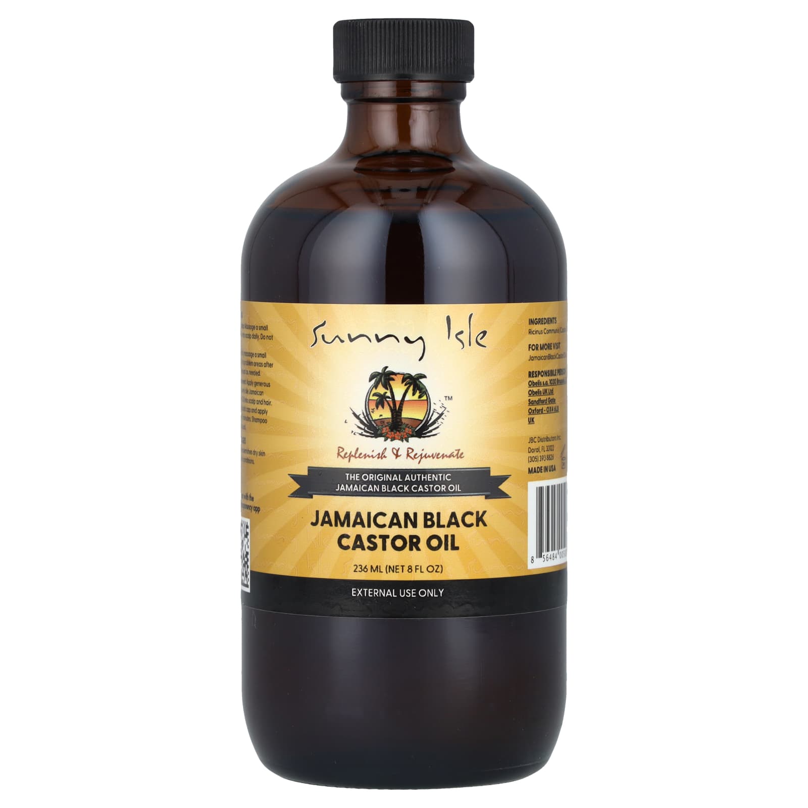ジャマイカ黒ひまし油、236ml（8液量オンス）