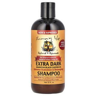 Sunny Isle, Bardzo ciemny szampon z olejku rycynowego z jamajki, 12 fl