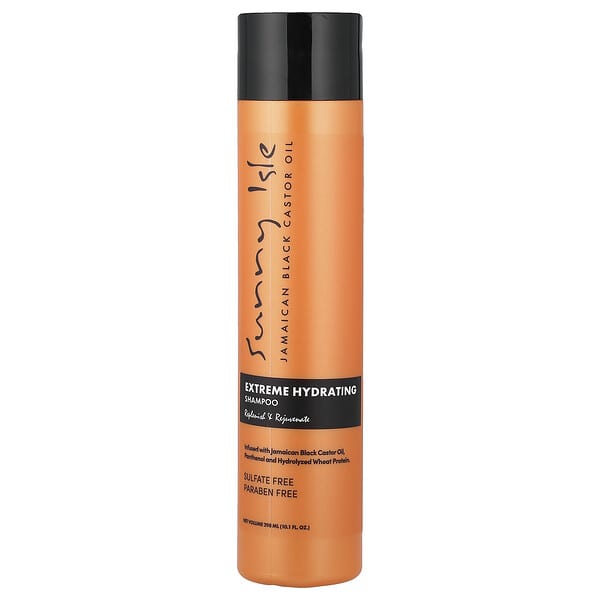 Sunny Isle, 자메이카산 블랙 캐스터오일, 익스트림 하이드레이팅 샴푸, 298ml(10.1fl oz)