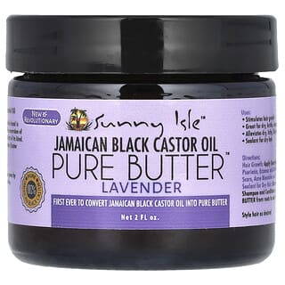 Sunny Isle, ジャマイカ産ブラックひまし油、ピュアバター、ラベンダー、2液量オンス（59ml）