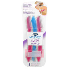 Schick, Hydro Silk Touch Up, Assorted Colors, 3 Disposable Razors