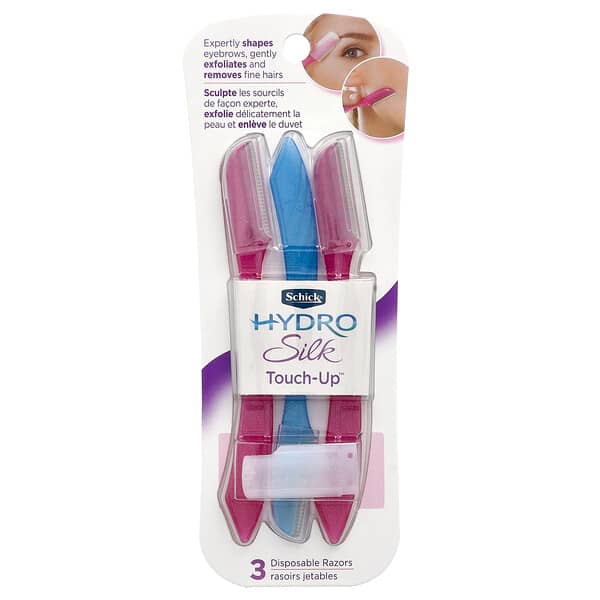 Schick, Hydro Silk Touch Up，複色，3 個一次性剃鬚刀