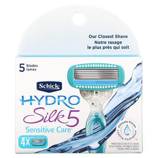 Schick, Hydro Silk, Sensitive Care, 4 кассеты