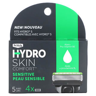 Schick, Hydro Skin Comfort, Sensitive, 4 Cartridges