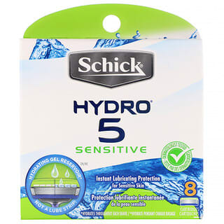 Schick, Hydro Sense, Para piel sensible, 8 repuestos