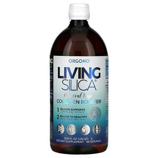 Silicium Laboratories LLC‏, תוסף Orgono Living Silica, ממריץ קולגן, 1 ליטר (33.8 אונקיות נוזל)