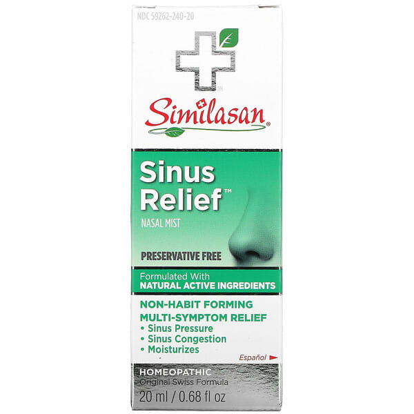 Similasan, Soulagement des sinus par brumisation nasale, 0.68 fl oz (20 ml)