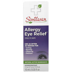 Similasan‏, "הקלה על אלרגיה לעיניים, טיפות עיניים סטריליות, 10 מ""ל (0.33 אונקיות נוזל)"