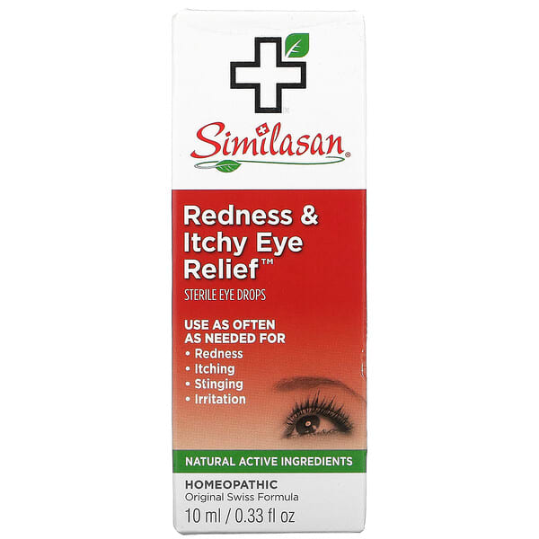 Similasan, Облегчение для красных &  зудяших глаз, 0,33 унции (10 мл)
