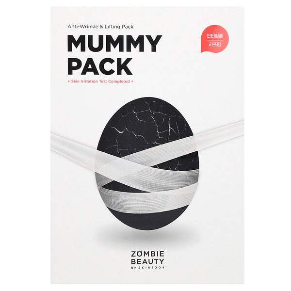 SKIN1004, 좀비 뷰티, 머미팩, 팩 8개, 각 2g