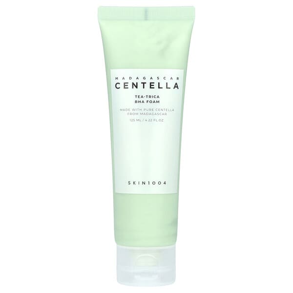 SKIN1004, 마다가스카르 병풀, 티-트리카 BHA 폼, 125ml(4.22fl oz)