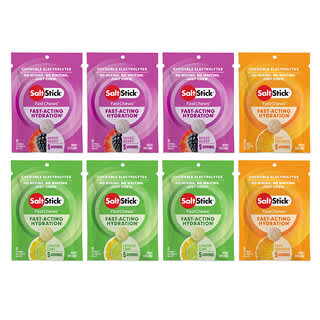 SaltStick, FastChews®, žvakaći elektroliti, pakiranje s više okusa, 8 vrećica