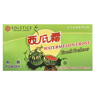 Sanjin, Breath Freshener, Watermelon Frost, Powder, 6 Pack, 0.06 oz (2 g) Each