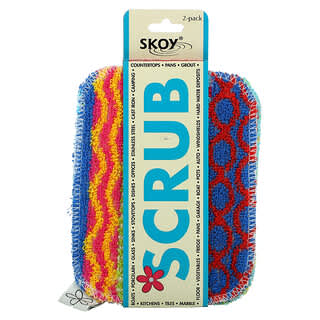 Skoy, Scrub, Multi-Color, 2 Pack