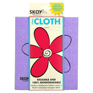 Skoy, Sponge Cloth, Multi-color, 4 Pack