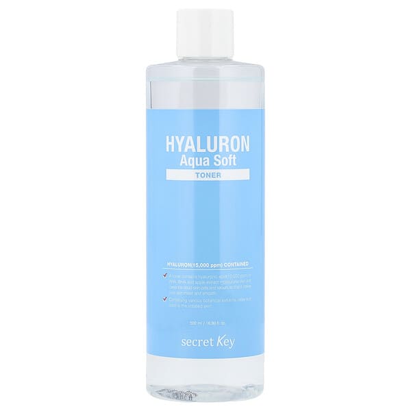 Secret Key, 히알루론 아쿠아 소프트 토너, 500ml(16.9fl oz)