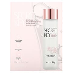 Secret Key, Starting Treatment Essential Beauty Mask Sheet, Rose Edition, 10 Sheets, 1.05 oz (30 g) Each