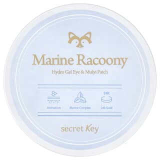 Secret Key, Olho de Hidrogel Marinho Racoony e Multipatch, 60 Adesivos, 90 g (3,17 oz)