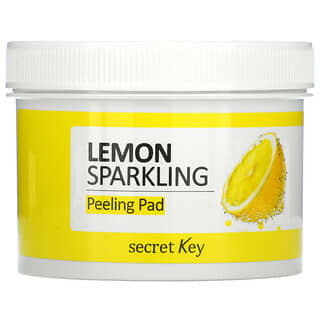 Secret Key, Almohadilla para pelar limón espumoso, 70 almohadillas, 130 ml (4,39 oz. Líq.)