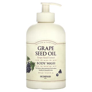SKINFOOD, Grape Seed Oil, Body Wash, 15.21 fl oz (450 ml)