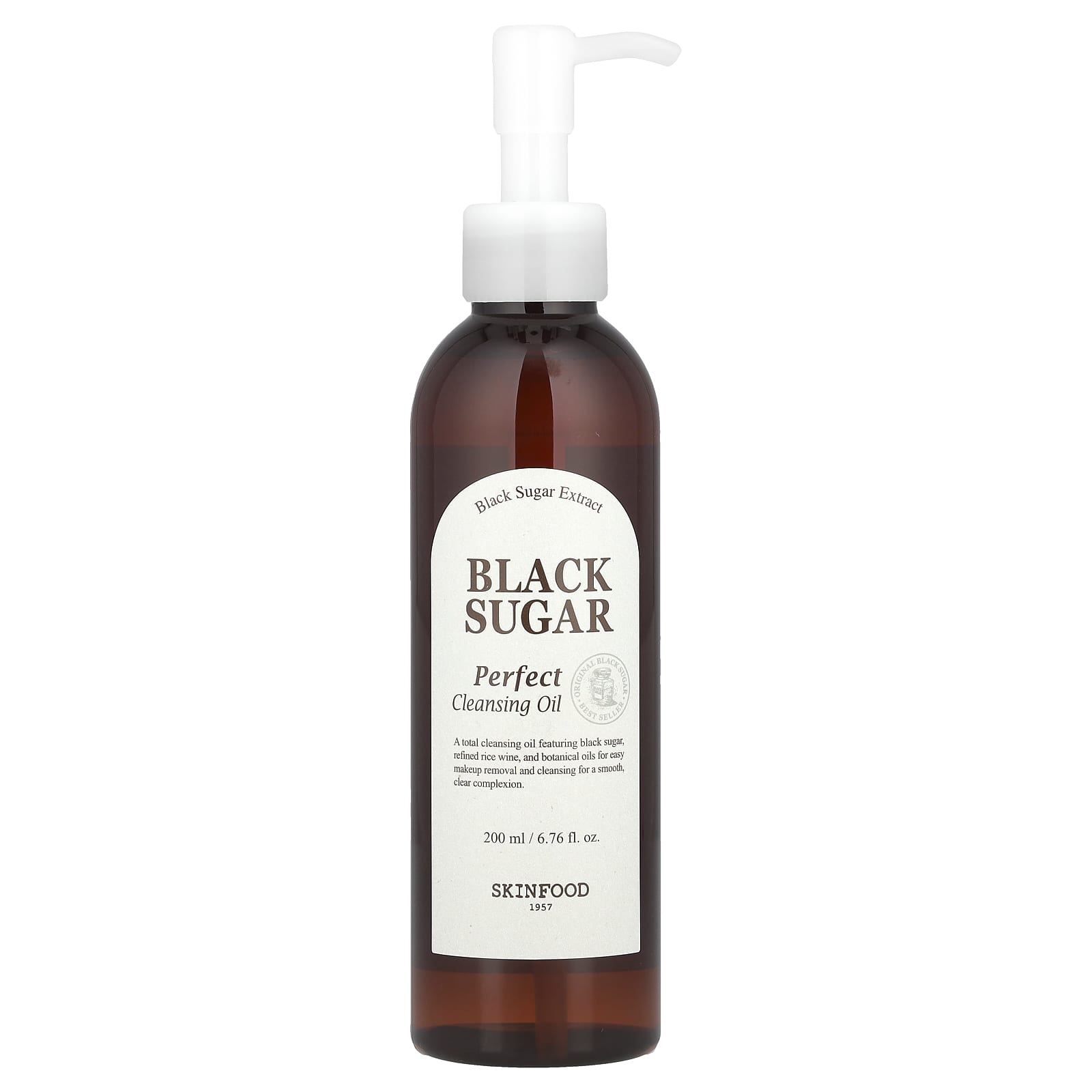 ブラックシュガー、パーフェクト クレンジングオイル、200ml（6.76液量