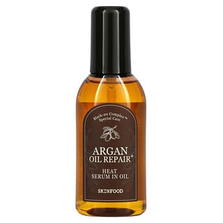 Skinfood, Argan Oil Repair Plus, Aceite de argán reparador, Sérum en aceite para cabellos dañados por el calor, 100 ml (3,38 oz. líq.)