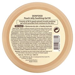 SKINFOOD, Peach Jelly Soothing Gel 90, 10.14 fl oz (300 ml)