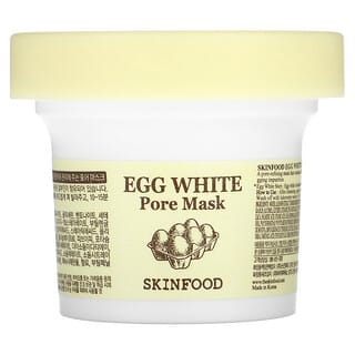 Skinfood, Egg White Pore Beauty Mask, Eiweiß-Schönheitsmaske zur Porenverfeinerung, 125 g (4,41 oz.)
