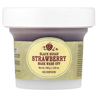 SKINFOOD, Strawberry Black Sugar Beauty Mask Wash Off, 3.52 oz (100 g)