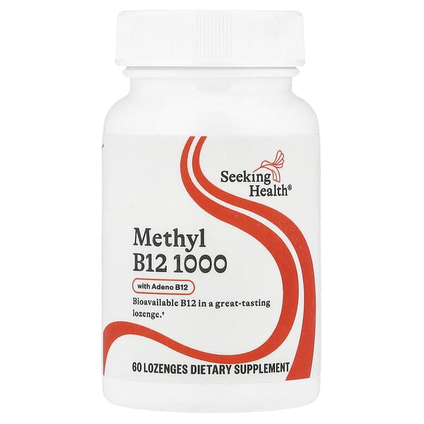 Seeking Health, 메틸 B12, 1,000mcg, 사탕 정제 60정