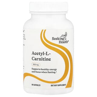 Seeking Health, Acétyl-L-carnitine, 500 mg, 90 capsules