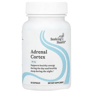 Seeking Health, Cortex surrénal, 50 mg, 60 capsules