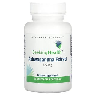 Seeking Health, Extrait d'ashwagandha, 467 mg, 60 capsules végétariennes