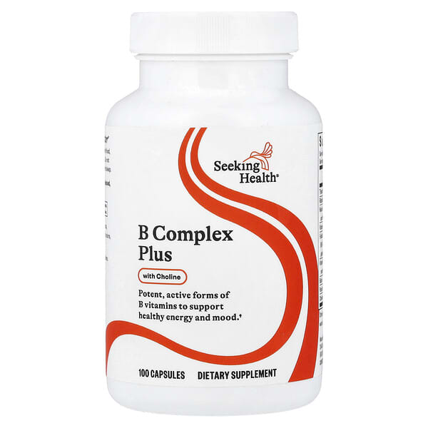 B Complex Plus With Choline, 100 Capsules