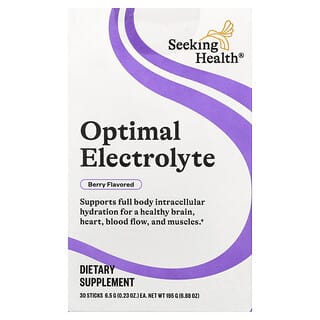 Seeking Health, Optimal Electrolyte, Berry, 30 Sticks, 0.23 oz (6.53 g) Each