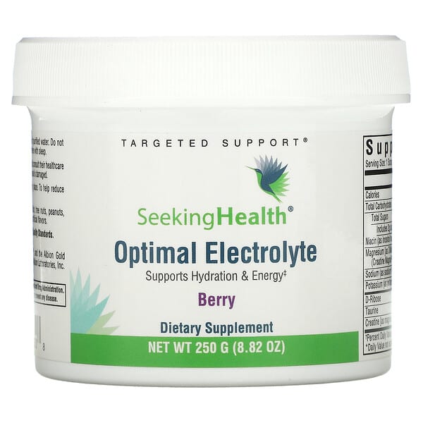 Seeking Health, Optimal Electrolito, Baya, 250 g (8,82 oz)