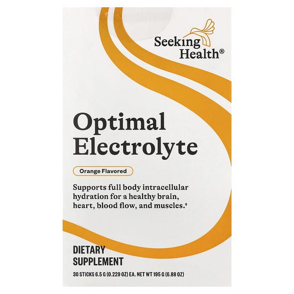 Optimal Electrolyte, Orange, 30 Sticks, 0.229 oz (6.5 g) Each