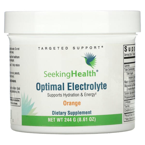 Seeking Health‏, Optimal Electrolyte ، برتقال ، 8.61 أونصة (244 جم)