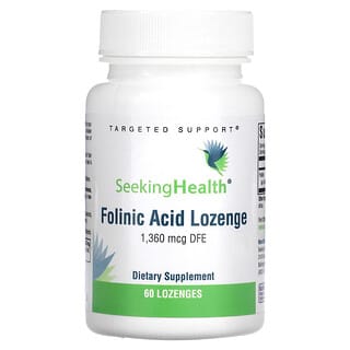 Seeking Health, Folinic Acid Lozenge, 1,360 mcg DFE, 60 Lozenges