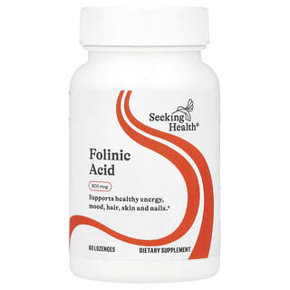 Seeking Health, Folinic Acid , 800 mcg, 60 Lozenges