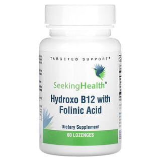 Seeking Health, Hydroxo B12 z kwasem foliowym, 60 pastylek do ssania