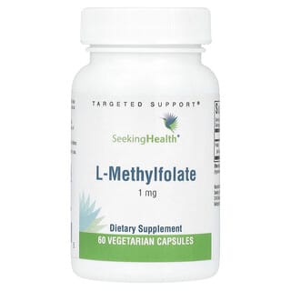 Seeking Health, L-Metilfolato, 1 mg, 60 Cápsulas Vegetarianas