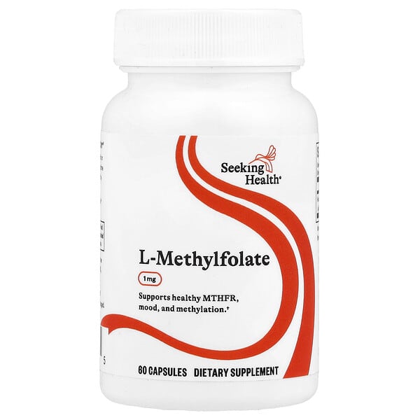 Seeking Health L-Methylfolate, 1 mg, 60 Capsules