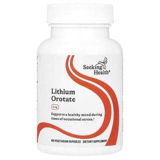 Seeking Health, Orotate de lithium, 5 mg, 100 capsules végétariennes