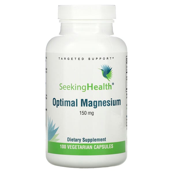 Seeking Health, Magnesio óptimo, 150 mg, 100 cápsulas vegetales