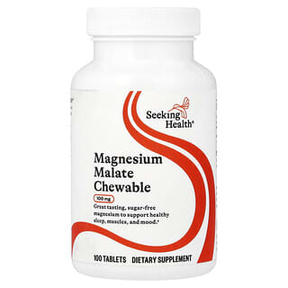 Seeking Health, Magnesium Malate Chewable, 100 mg, 100 Tablets