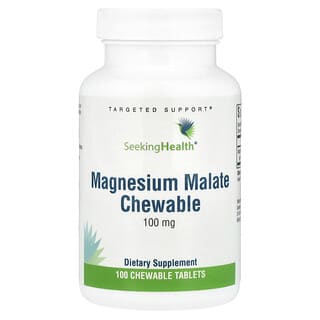 Seeking Health, Malate de magnésium à croquer, 100 mg, 100 comprimés à croquer