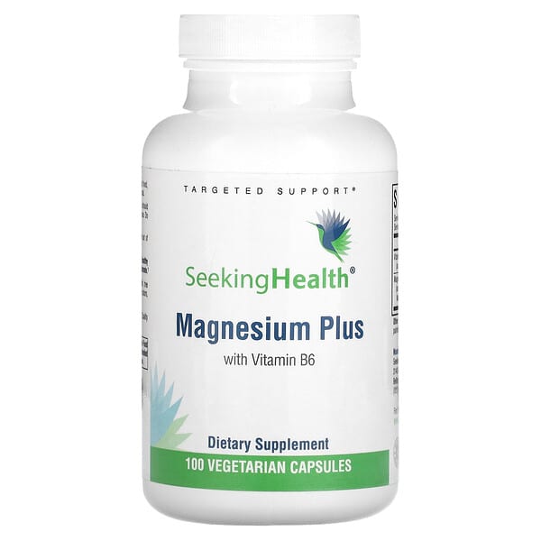 Seeking Health‏, Magnesium Plus with Vitamin B6, 100 Vegetarian Capsules